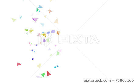 CG pyramid Many floating triangular pyramids CG pyramid Many floating triangular pyramids 75903160