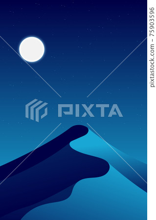 Desert landscape background vector design illustration 75903596