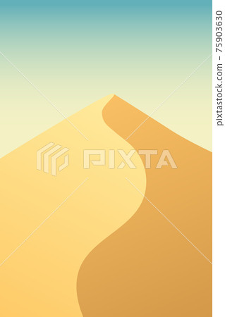 Desert landscape background vector design illustration 75903630