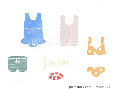 Swimsuit illustration Swimsuit illustration 75904074