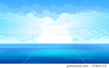 Sea landscape background vector design illustration Sea landscape background vector design illustration 75904119