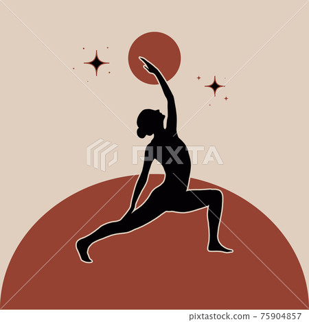 Vector illustration silhouette of woman with stars moon. Modern minimalist mystical astrology aesthetic illustration. Beautiful bohemian print set. Collection of contemporary artistic posters. Vector illustration silhouette of woman with stars moon. Modern minimalist mystical astrology aesthetic illustration. Beautiful bohemian print set. Collection of contemporary artistic posters. 75904857