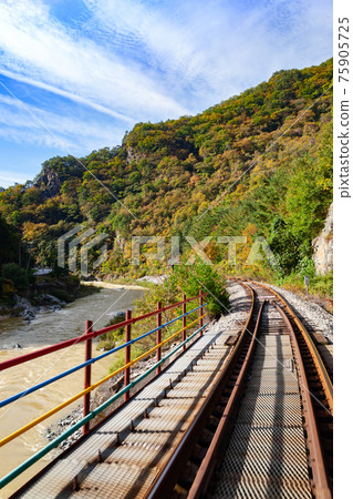 Rail Bike Rail Jeongseon-gun Gangwon-do Korea Rail Bike Rail Jeongseon-gun Gangwon-do Korea 75905725