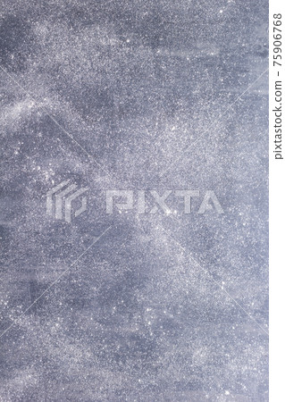 Flour food powder scattered on dark table as bakery concept for homemade bread baking 75906768