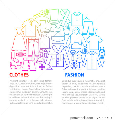Clothes Fashion Line Template 75908303