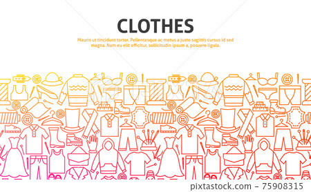 Clothes Outline Concept 75908315