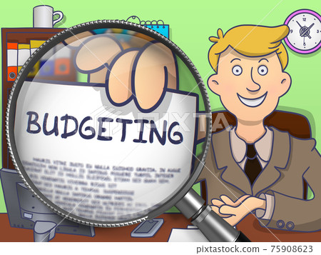 Budgeting through Lens. Doodle Concept. Budgeting through Lens. Doodle Concept. 75908623
