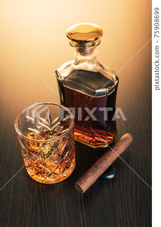 alcoholic drink, whiskey and cigar alcoholic drink, whiskey and cigar 75908699