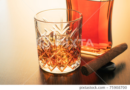 alcoholic drink, whiskey and cigar alcoholic drink, whiskey and cigar 75908700