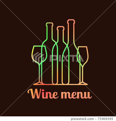 Wine menu card design Wine menu card design 75909395
