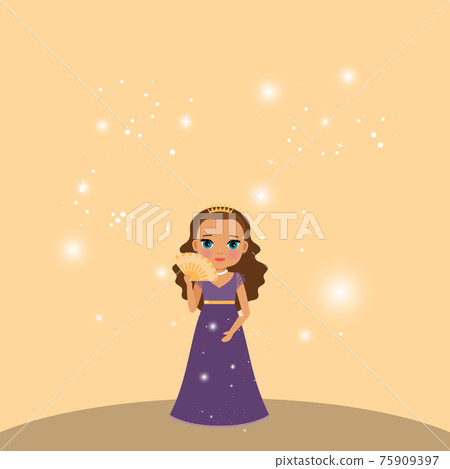 Beautiful cartoon princess Beautiful cartoon princess 75909397