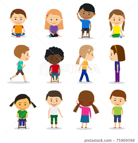 Cute kids characters Cute kids characters 75909398