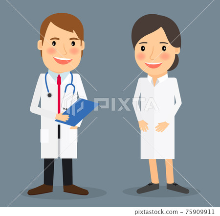 Smilimg Doctor and Nurse Smilimg Doctor and Nurse 75909911