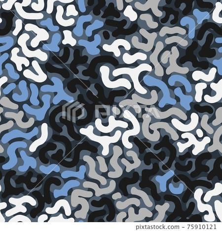 Vector hand drawn monochrome purifier fish skin seamless pattern 75910121