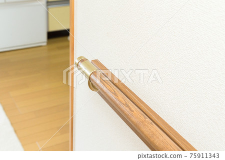 Railing in the corridor Railing in the corridor 75911343