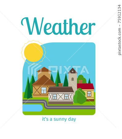 Sunny day in town 75912134