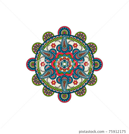 Decorative mandala ornament rosette Decorative mandala ornament rosette 75912175