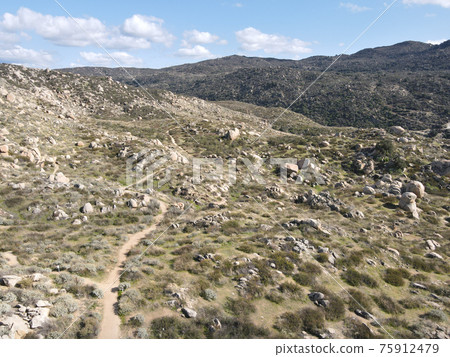 Aerial view of Simpson park wilderness valley in Santa Rosa Hills. Hemet, California Aerial view of Simpson park wilderness valley in Santa Rosa Hills. Hemet, California 75912479