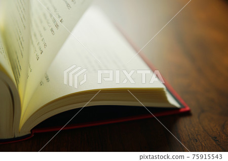 在明亮的背景下翻書 75915543