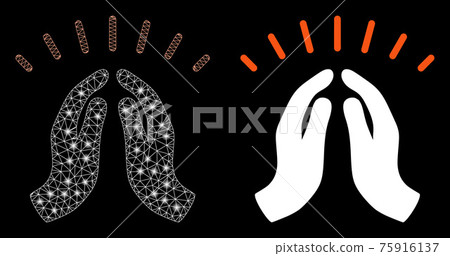 Bright Mesh Carcass Hope Hands with Flare Spots 75916137