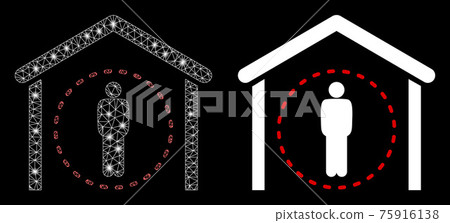 Bright Mesh Network Home Quarantine with Flare Spots Bright Mesh Network Home Quarantine with Flare Spots 75916138