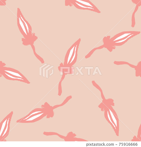 Pastel tones seamless pattern with abstract leaf silhouettes contoured print. Light background. Doodle backdrop. Pastel tones seamless pattern with abstract leaf silhouettes contoured print. Light background. Doodle backdrop. 75916666