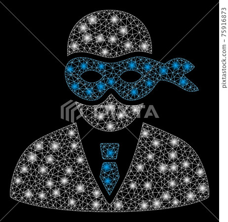 Bright Mesh Carcass Masked Thief with Flash Spots Bright Mesh Carcass Masked Thief with Flash Spots 75916873