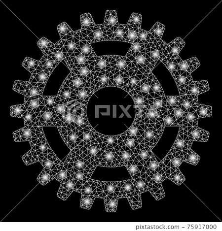 Flare Mesh Wire Frame Pinion with Flare Spots - Stock Illustration ...