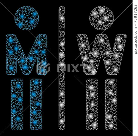 Flare Mesh 2D WC Persons with Flare Spots Flare Mesh 2D WC Persons with Flare Spots 75917262