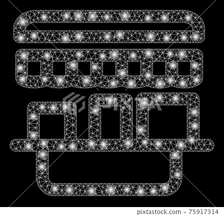 Glowing Mesh Carcass Shop with Light Spots 75917314
