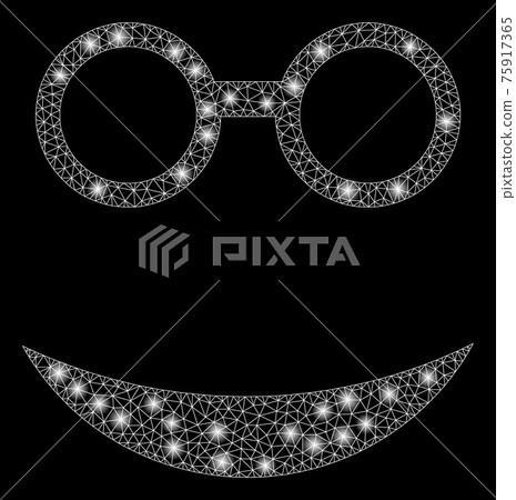 Flare Mesh Network Professor Smiley with Flare Spots Flare Mesh Network Professor Smiley with Flare Spots 75917365