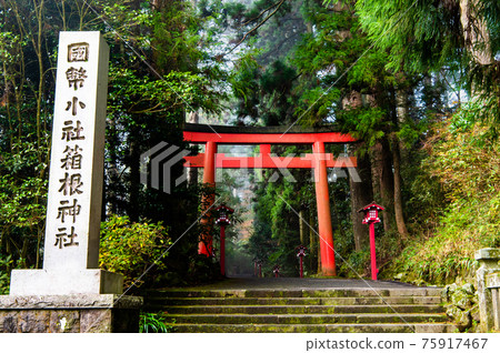 神奈川縣箱根神社第三鳥居 75917467