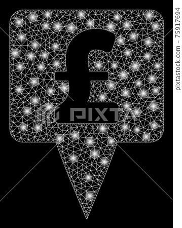 Flare Mesh Network Pound Map Pointer with Flare Spots Flare Mesh Network Pound Map Pointer with Flare Spots 75917694