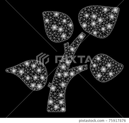 Flare Mesh 2D Plant Sprout with Flare Spots 75917876