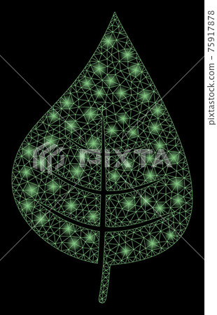 Flare Mesh Carcass Plant Leaf with Flare Spots Flare Mesh Carcass Plant Leaf with Flare Spots 75917878