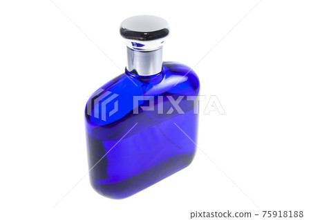 Blue bottle of perfume Blue bottle of perfume 75918188