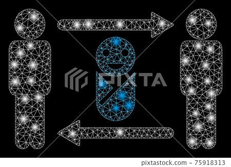 Flare Mesh Carcass Persons Child Exchange with Flare Spots 75918313