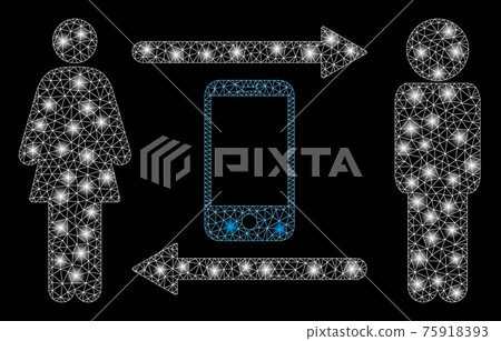 Flare Mesh Carcass People Exchange Smartphone with Flare Spots Flare Mesh Carcass People Exchange Smartphone with Flare Spots 75918393