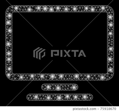 Glossy Mesh Carcass Monitor with Flash Spots 75918670