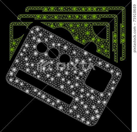 Glossy Mesh Network Money with Flare Spots Glossy Mesh Network Money with Flare Spots 75918689