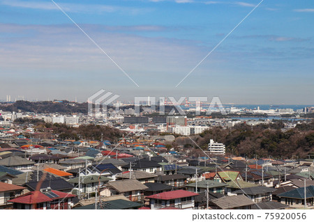 從高鳥山看（神奈川縣橫須賀市） 75920056