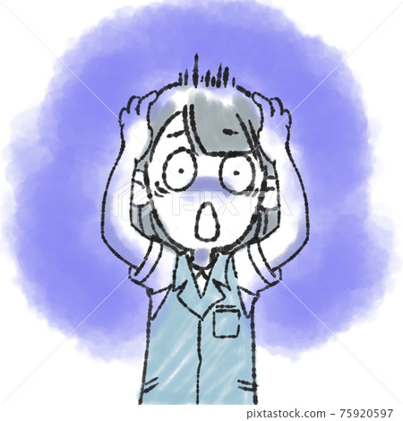 A shocked office lady A shocked office lady 75920597