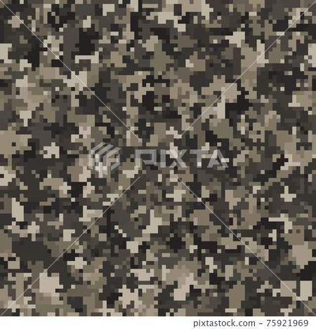Texture military camouflage seamless pattern. Abstract army vector illustration 75921969
