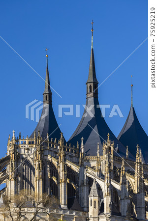 St. Barbara's Church in Kutna Hora, UNESCO site, Czech Republic St. Barbara's Church in Kutna Hora, UNESCO site, Czech Republic 75925219