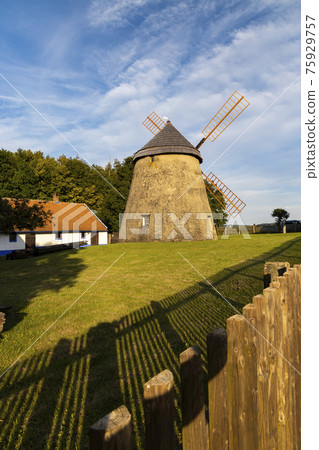 windmill Kuzelov, Southern Moravia, Czech Republic windmill Kuzelov, Southern Moravia, Czech Republic 75929757