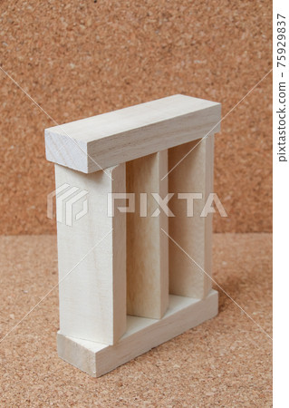 Square timber, building blocks, crafts, wood, crafts, building blocks, wood, blocks, lumber, grain, materials 75929837