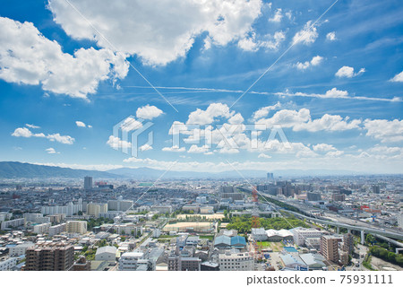 [Osaka] September ・ View from Higashi Osaka City Hall 75931111