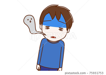 一個似乎因一件令人震驚的事件而暈倒的男孩 一個似乎因一件令人震驚的事件而暈倒的男孩 75931753