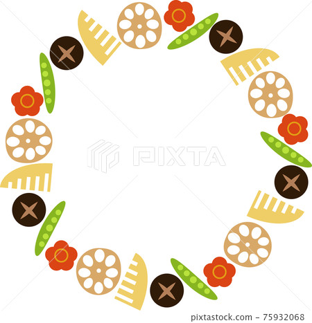 水煮蔬菜圓框 水煮蔬菜圓框 75932068