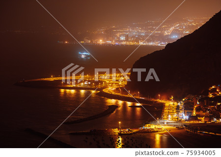 playa de Las Teresitas at night playa de Las Teresitas at night 75934005